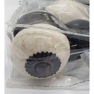 12 Drawer pulls Ceramic Porcelain Crackle Tradewinds Designer Collection